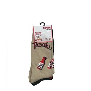 tapatio hot sauce Men’s Crew Socks 2‎ Pair size L NWT
